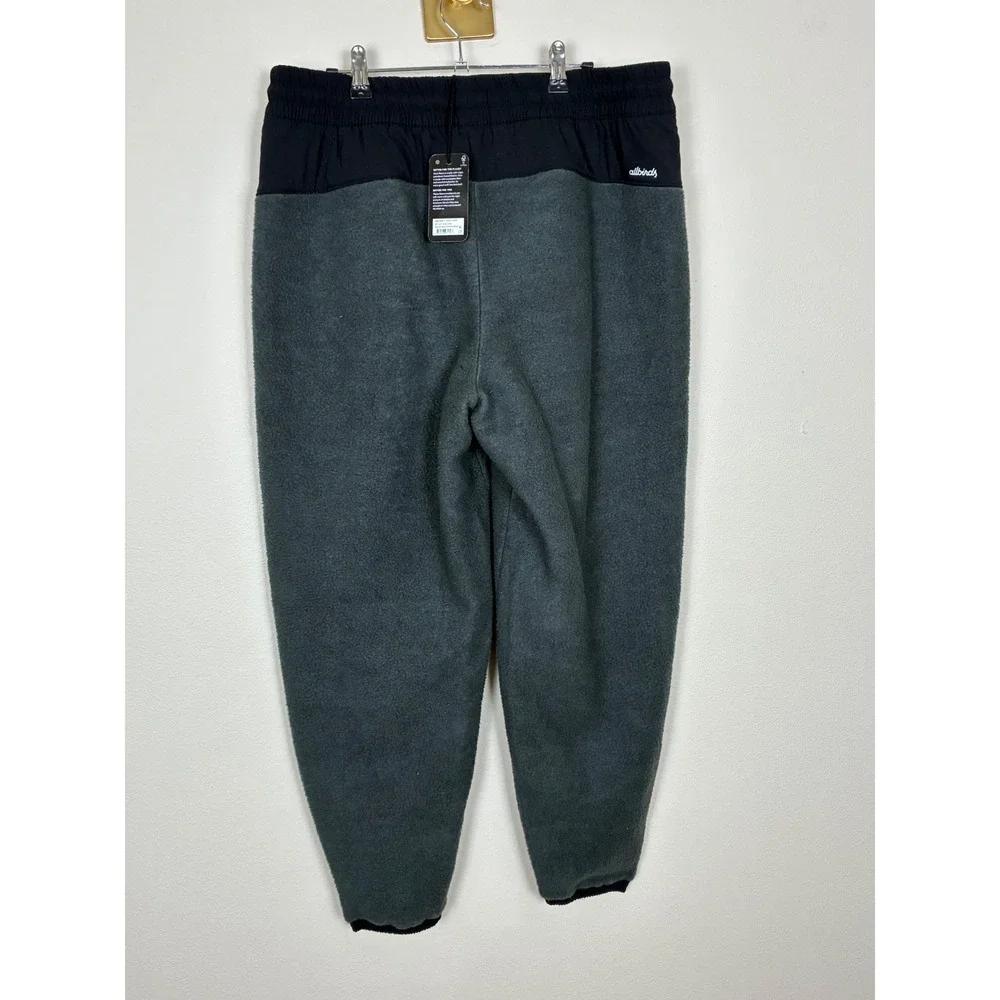 Allbirds Mens Fluff Fleece Pant Natural Black Joggers Size L AN001YM003 NWT(K28) - Picture 2 of 9
